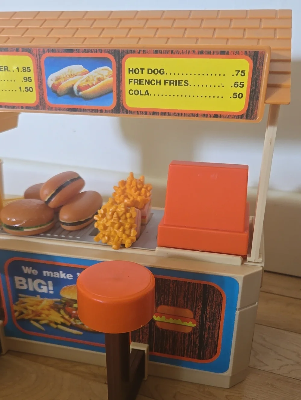 Vintage 1980s Arco Snack Shack Doll Toy Set